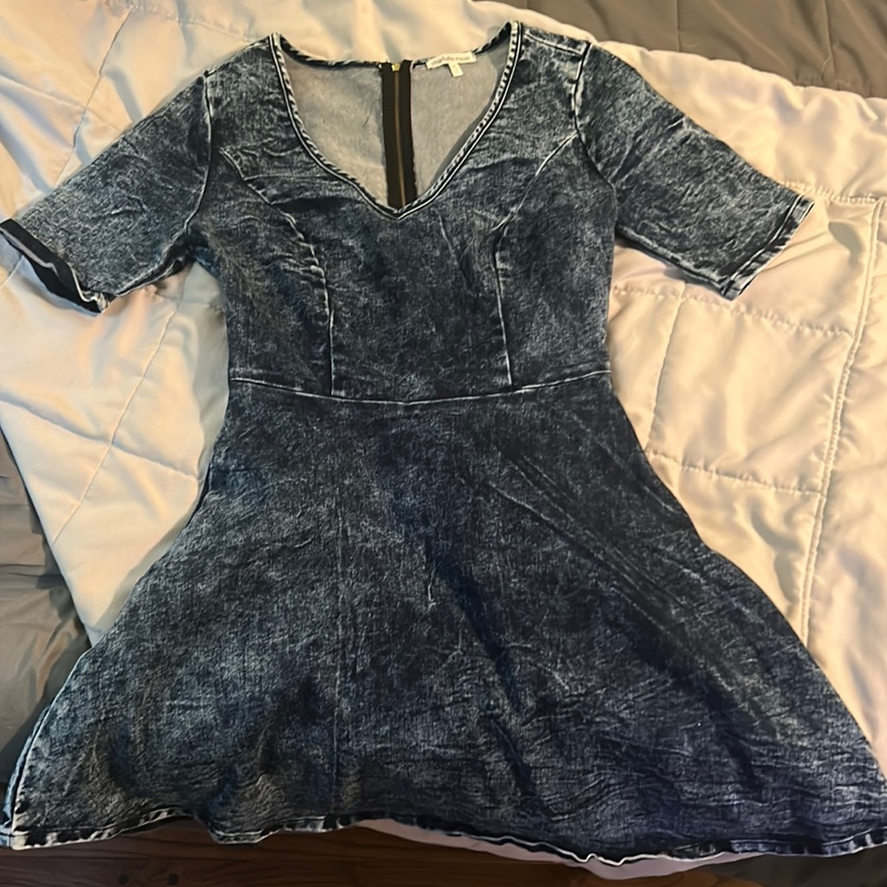 Stretch denim dress